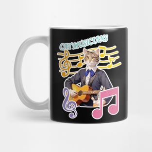 Cat Musician Mug